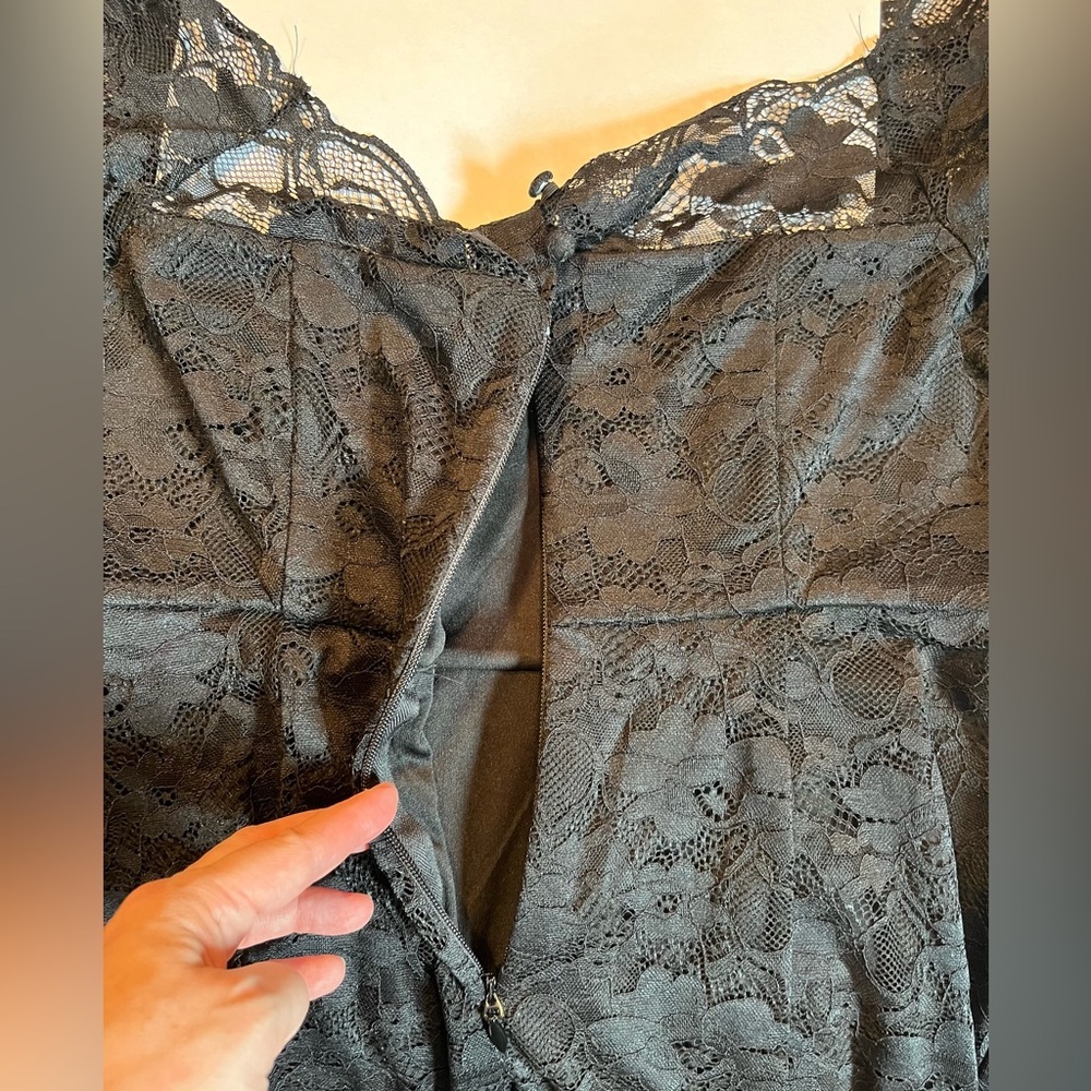 NWT Torrid Black Lace Dress Size 14 - Picture 9 of 16